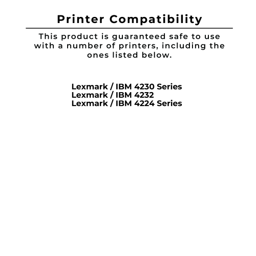 Compatible avec les imprimantes de Zoomtoner IBM/Lexmark 104044, blindage EN MÉTAL à cartouche de ruban