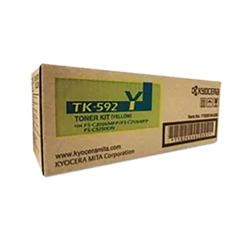 ~Brand New Original KYOCERA / MITA TK-592Y Laser Toner Cartridge Yellow