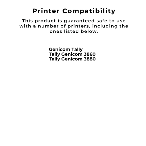 ~Brand New Original Genicom Tally 3A1600B21 Ribbon Cartridge Black