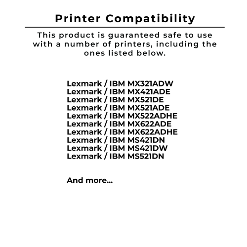 ~Brand New Original LEXMARK / IBM 56F1X00 Extra High Yield Laser Toner Cartridge Black