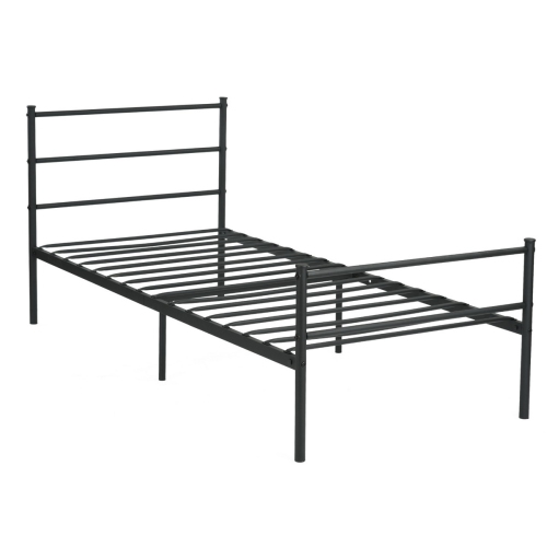 Bed Sy Metal Twin For Bedroom, Homy Casa Metal Bed Frame Full Size Platform White