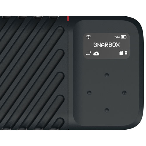 GNARBOX 2.0 1TB External Backup Solid State Drive - Black