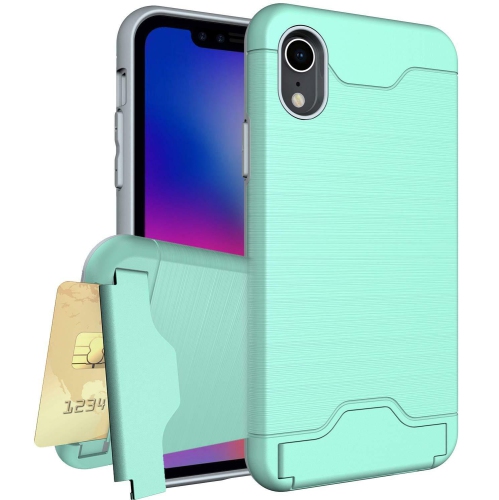 Carte de crédit fente Wallet Hybrid Armor Cover Case Pour iPhone X / Xs