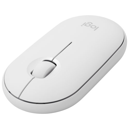 Logitech Pebble i345 Wireless Optical Mouse for iPad - White