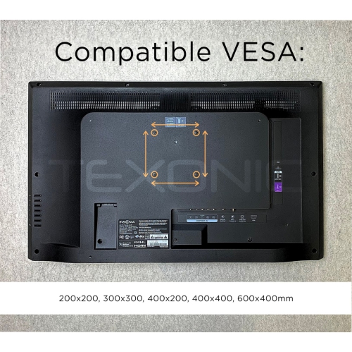 Expédition gratuite | Support mural mince et robuste inclinable de TEXONIC pour téléviseur de 37 à 75&nbsp;po
