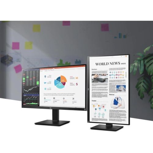 LG 27BK67U-B 27" 4K UHD LED LCD Monitor - 16:9 - Black