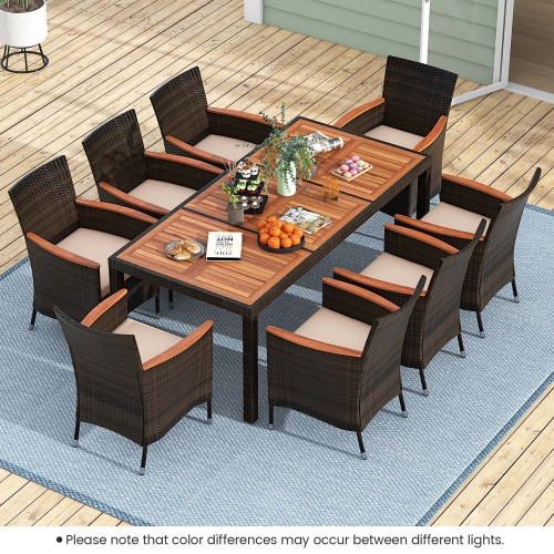 Modern Classic Rattan Patio Dining Set, Outdoor Wicker Recliners Canada