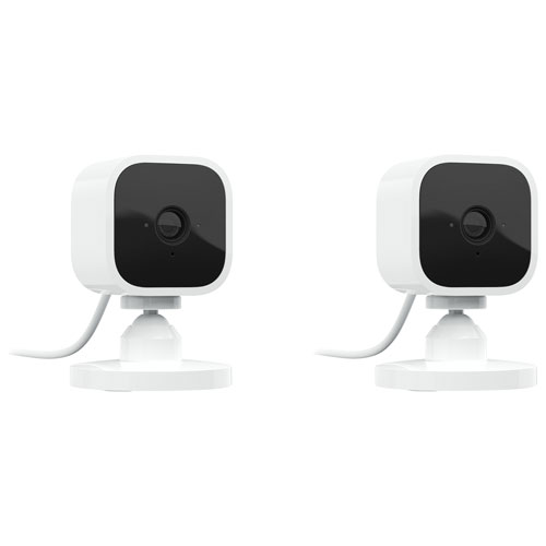 Caméra IP 1080p d'intérieur Wi-Fi Mini de Blink - Lot de 2 - Blanc