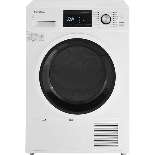 Insignia 4.4 Cu. Ft. Electric Dryer with Ventless Drying - White