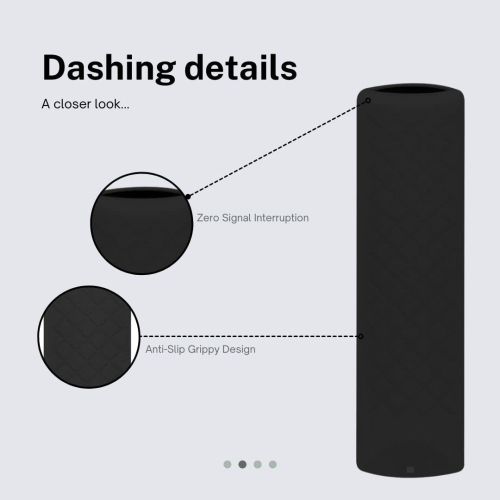 Étui en silicone antichoc compatible avec la toute nouvelle télécommande vocale Alexa pour Fire TV Stick 4K, Fire TV Stick, Fire TV (3rd génération)