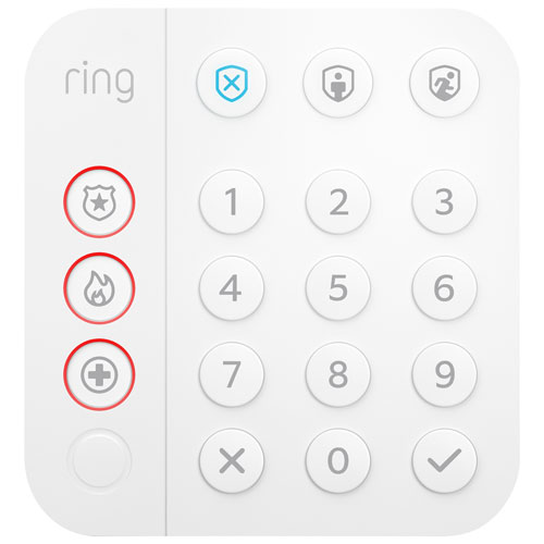 Ring Alarm Wireless Security Keypad - White