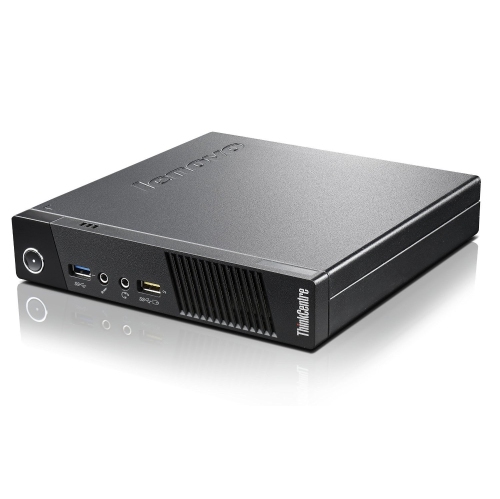 Refurbished - Lenovo ThinkCentre M93p Intel Core i5 4th Gen Tiny Desktop, 4 RAM, 128 Solid State Drive, Windows 10 Pro -