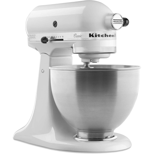 Batteur sur socle classique de 4,5 pintes KitchenAid K45SSWH - Blanc - Boîte ouverte