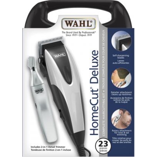 WAHL - Set of 23 Pieces, Hair Trimmers, Nose and Ears, White