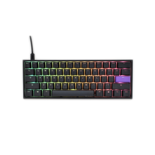 Ducky ONE 2 - Black - Mini Mechanical RGB Keyboard - MX Red Switch 