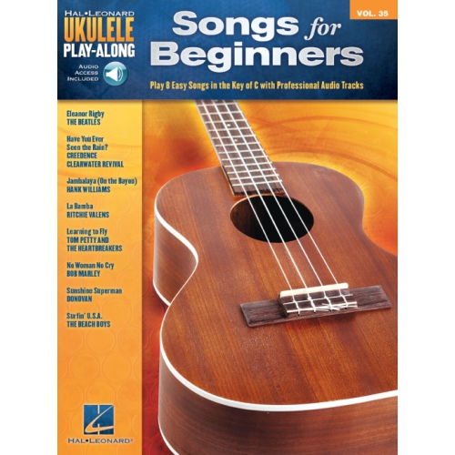 Chanson pour débutants Ukulele Play-Along vol. 35 avec audio en ligne