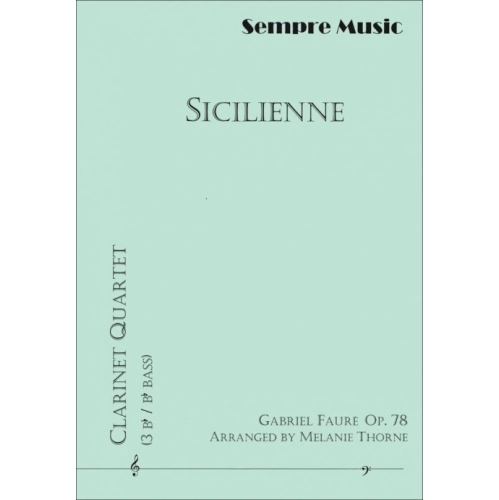 Sicilienne Op.70 - Quatuor de Clariinet