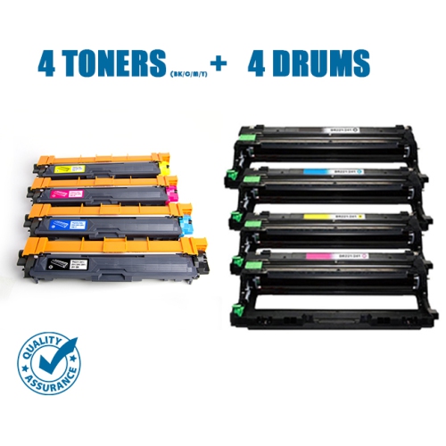 PRINTER PRO  Toner&drum Pack Brother Dr221/225 for Tn221/tn225-Brother Printer Mfc-9130/9330/9340/9020/3170/3180