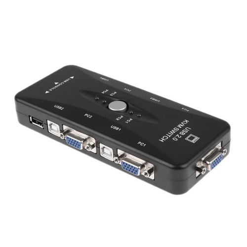 AxGear – Souris de clavier de moniteur KVM USB à 4 ports