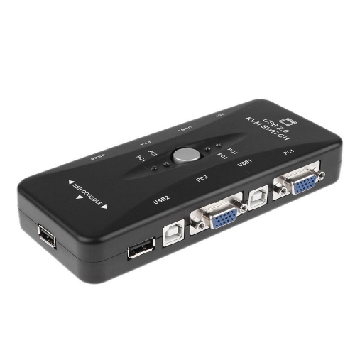 AxGear – Souris de clavier de moniteur KVM USB à 4 ports