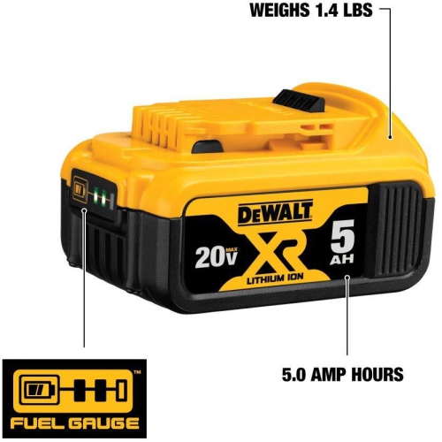 DEWALT 20V MAX XR 5.0Ah Lithium Ion Battery