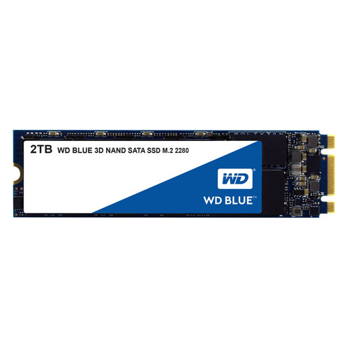 Disque SSD interne SATA NAND 3D M.2 de 2 To WD Blue (WDBK3U0020BNC-WRSN)