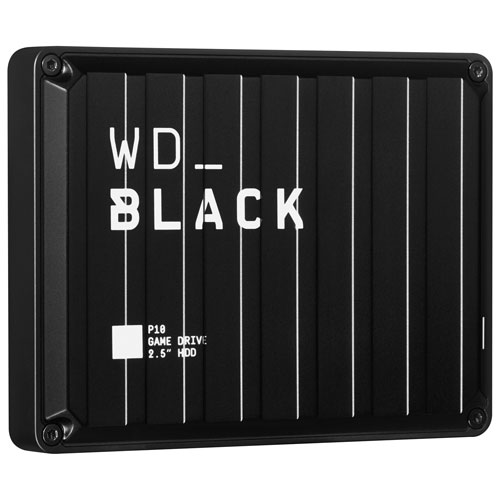 Disque dur externe de jeu portatif de 5 To USB 3.2 P10 de WD_BLACK