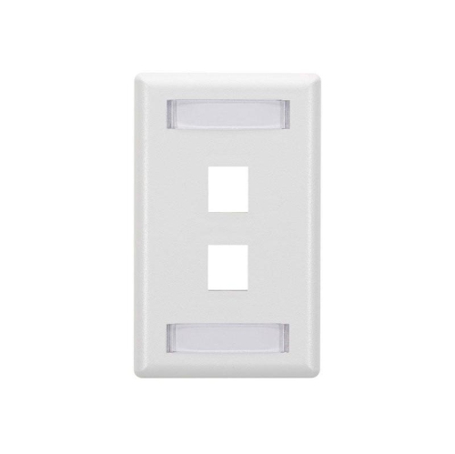 BLACK BOX TION2 WALLPLATE, 2-PORT SINGLE-GA WPT464