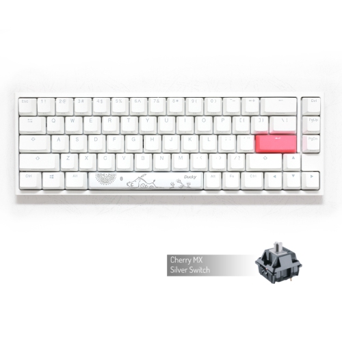 Ducky One 2 SF 65% RGB LED Mechanical Keyboard, White - Cherry MX 