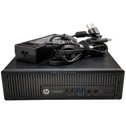 HP EliteDesk 800 G1 Ultra Slim Desktop (Intel Core i5-4570S, 8GB Ram, 128GB SSD, DVDRW, HDMI Adp., WiFi, Win 10) by HP - Refurbished condition - Image 4