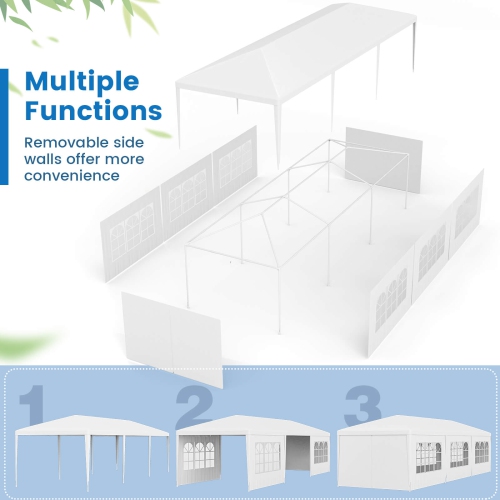 Costway 10'x30' Heavy duty Gazebo Canopy Outdoor Party Wedding Tent