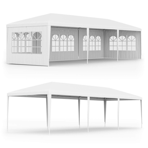Costway 10'x30' Heavy duty Gazebo Canopy Outdoor Party Wedding Tent