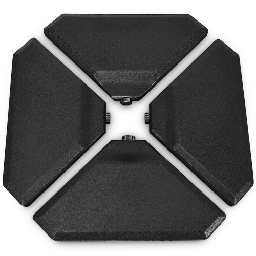 Gymax 11Ft Patio Offset Hanging Cantilever Umbrella w/ 360° Tilt Base