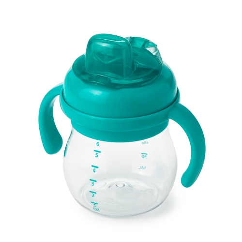 OXO TOT - TRANSITIONS SOFT SPOUT SIPPY CUP WITH REMOVABLE HANDLES - TURQUOISE