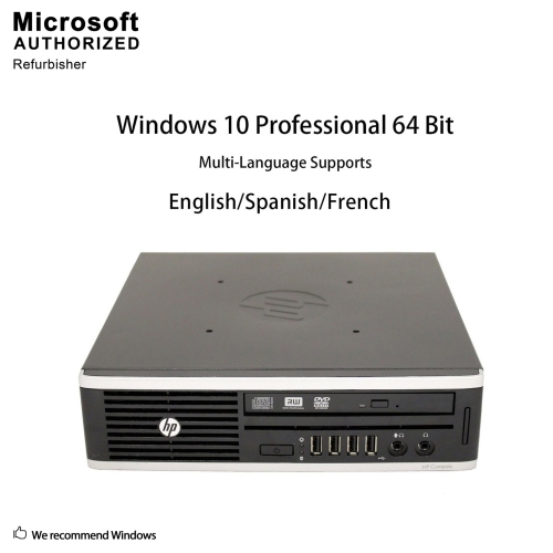 HP Elite 8300 USFF, Intel Quad Core i5 3470S up to 3.6G, 16G DDR3, 512G SSD, WiFi, BT, Win10 Pro 64 Bit (EN/FR/ES) by HP - Refurbished condition - Image 4