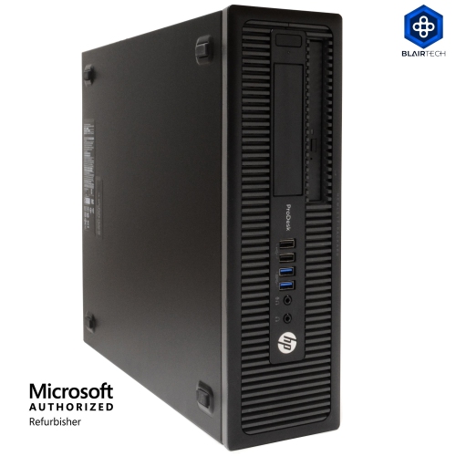 Refurbished - HP ProDesk 600 G1 SFF, Intel Quad Core i5 4590 up to 3.7GHz, 12G DDR3, 512G SSD, WiFi, BT 4.0, Win10P64 (EN/FR/ES)