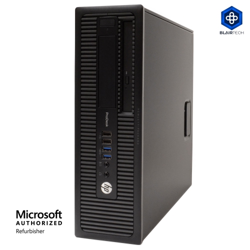 Refurbished - HP ProDesk 600 G1 SFF, Intel Quad Core i5 4590 up to 3.7GHz, 12G DDR3, 512G SSD, WiFi, BT 4.0, Win10P64 (EN/FR/ES)