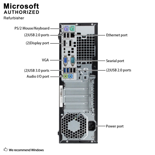 HP ProDesk 600 G1 Small Form Factor Desktop - Intel Core i5-4590, 16GB Memory, 512GB SSD, Win 10 Pro (EN/FR) by HP - Refurbished condition - Image 7