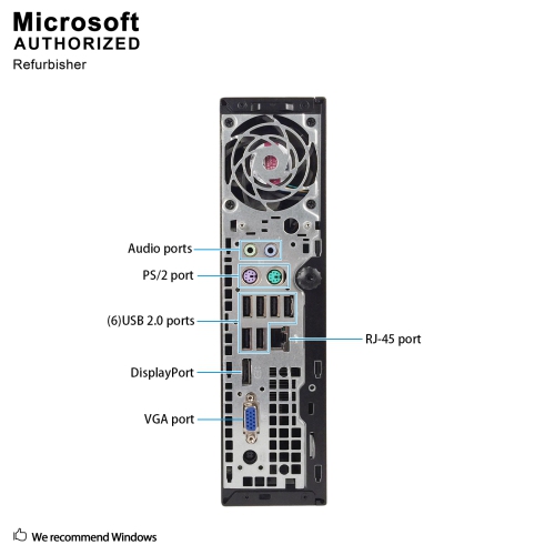 HP Elite 8300 USFF, Intel Quad Core i5 3470S up to 3.6 GHz, 8G DDR3, 1T SSD, WiFi, BT, Win10 Pro 64 Bit (EN/FR/ES) by HP - Refurbished condition - Image 7