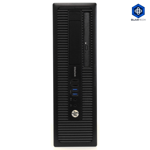 HP EliteDesk 800 G1 Small Form Factor Desktop - Intel Core i5-4590, 16GB Memory, 1TB SSD + 1TB, Win 10 Pro (EN/FR), DVD by HP - Refurbished condition - Image 4