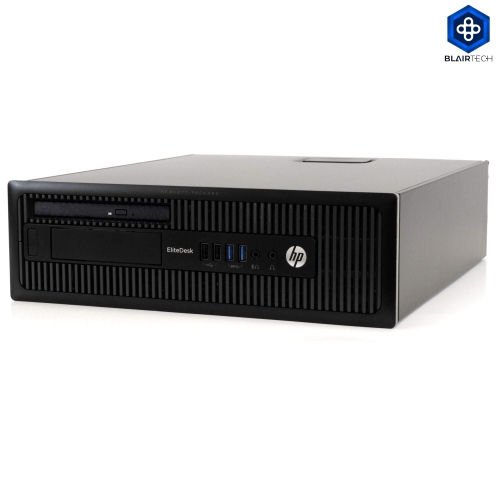 HP EliteDesk 800 G1 Small Form Factor Desktop - Intel Core i5-4590, 16GB Memory, 1TB SSD + 1TB, Win 10 Pro (EN/FR), DVD by HP - Refurbished condition - Image 5