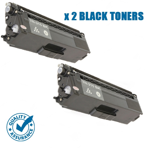 Printer Pro™ 2 PACK Brother TN315(TN-315)/TN315 Black Toner Cartridge-Brother PrinterHL-4150/4570/MFC-9460/9560/9970