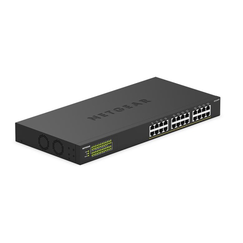 NETGEAR  24-Port Gigabit Poe+ Compliant Unmanaged Switch - (Gs324P-100Nas)