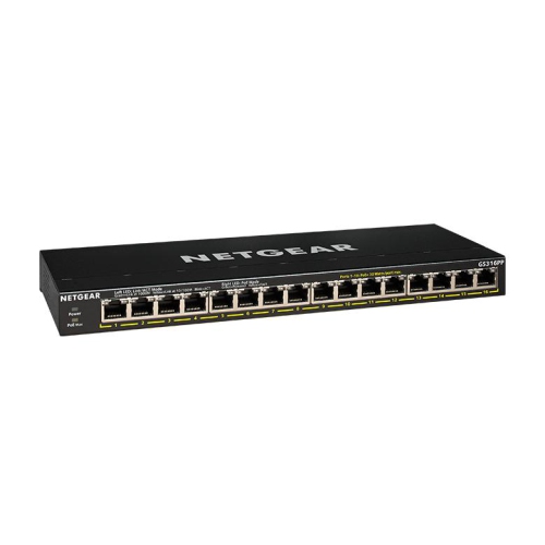 NETGEAR 16-Port Gigabit Ethernet Unmanaged PoE+ Switch - with 16 x PoE+ @ 183W, Desktop/Rackmount/Wallmount,...