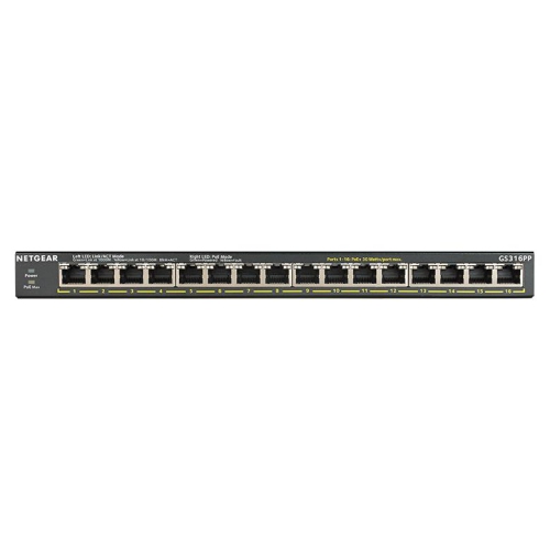 Netgear 16-Port Gigabit PoE+ Compliant Unmanaged Switch -