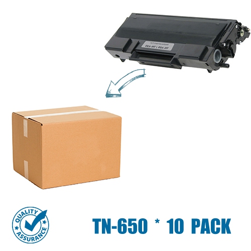 Printer Pro™ 10 Pack Brother TN650/TN-650/TN620 Black Toner Cartridge-Brother Printer DCP-8050/8080DN/HL-5340D/5380/MFC-8680DN