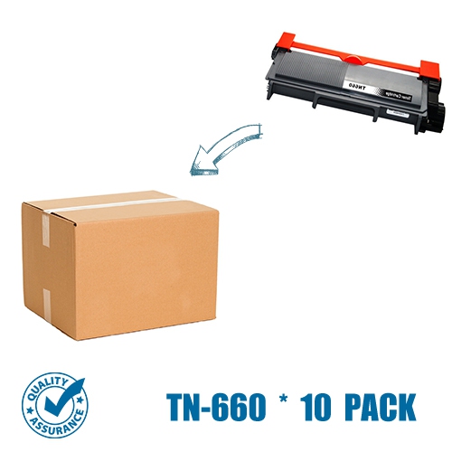 PRINTER PRO  10 Pack Brother Tn660/tn-660/tn630 Toner Cartridge-Brother Printer Hl-L2340/l2360/l2380/dcp-L2520/mfc-L2700 In Black