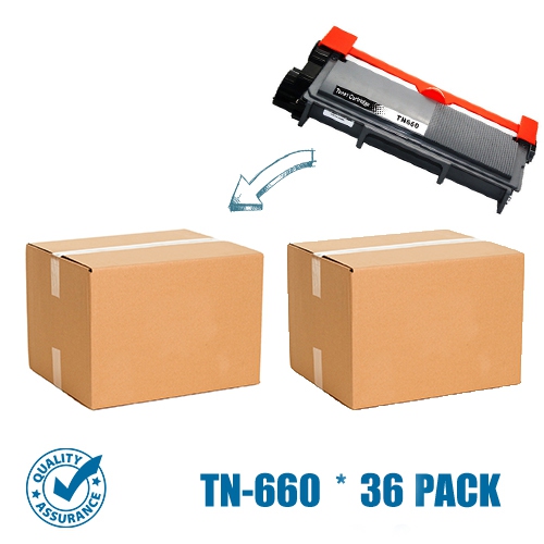 PRINTER PRO  36 Pack Brother Tn660/tn-660/tn630 Toner Cartridge-Brother Printer Hl-L2340/l2360/l2380/dcp-L2520/mfc-L2700 In Black