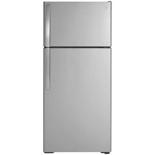 GE 28" Top Freezer Refrigerator (GTE17GSNRSS) - Stainless Steel - Open Box - Perfect Condition