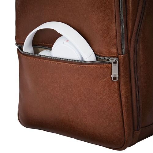 Samsonite Classic Leather 14.1" Laptop Commuter Backpack - Cognac